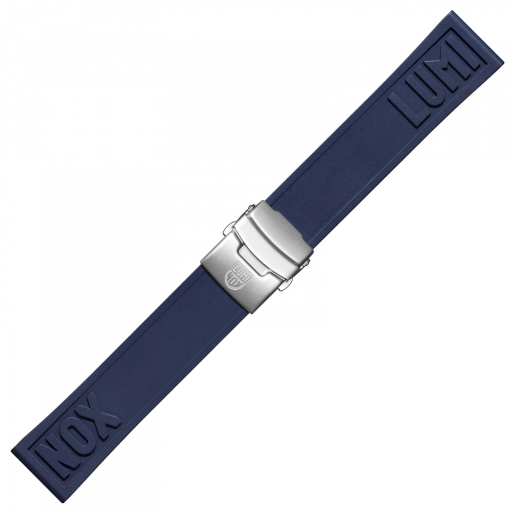 Ersatzband Wechselband Luminox 24mm Kautschuk blau XS - XL Länge