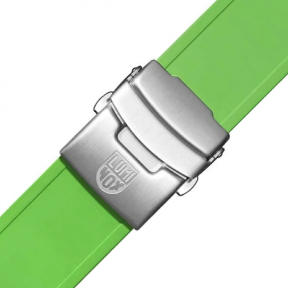 Ersatzband Wechselband Luminox 24mm Kautschuk grün XS - XL Länge