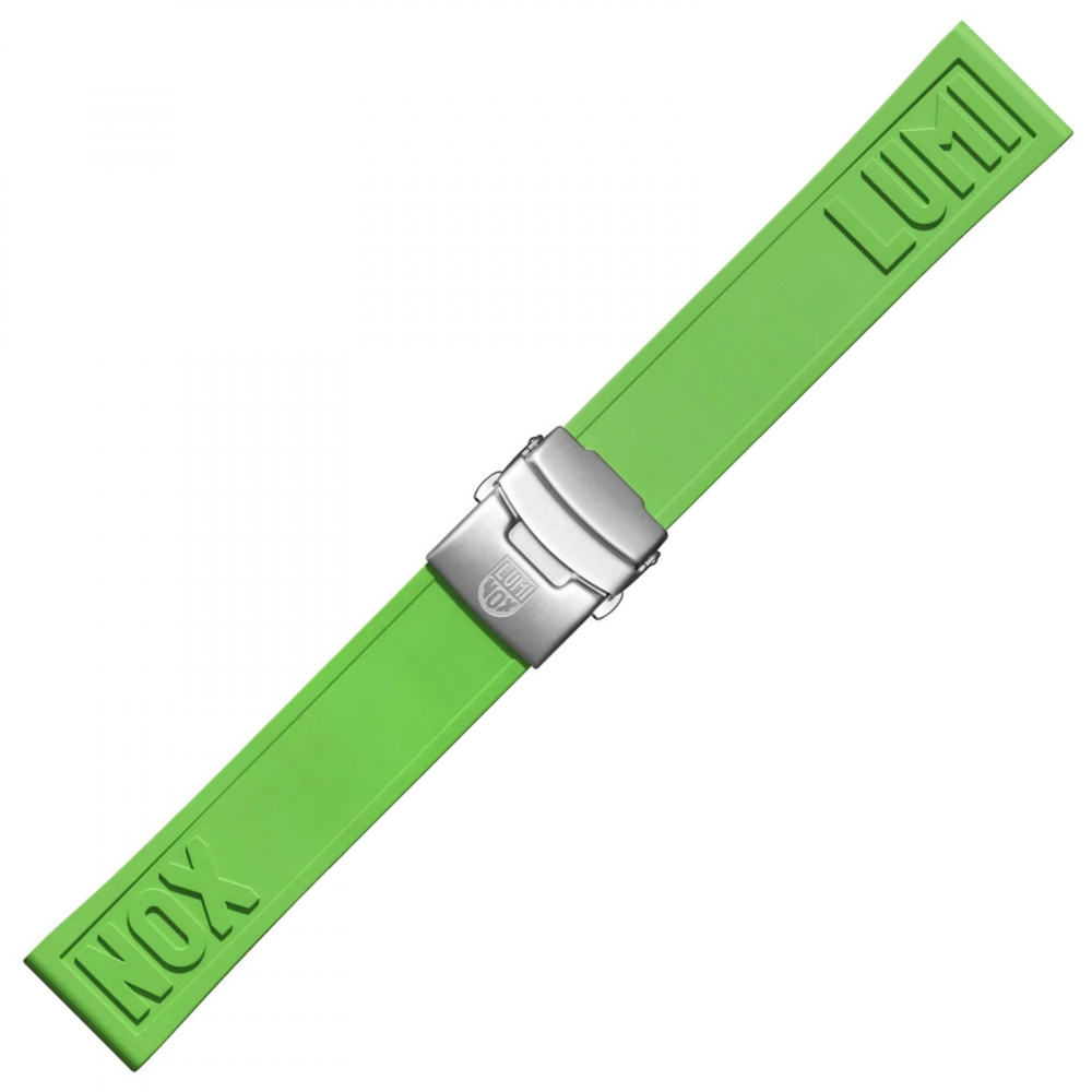 Ersatzband Wechselband Luminox 24mm Kautschuk grün XS - XL Länge