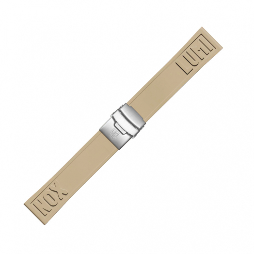 Ersatzband Wechselband Luminox 24mm Kautschuk Beige XS - XL Länge