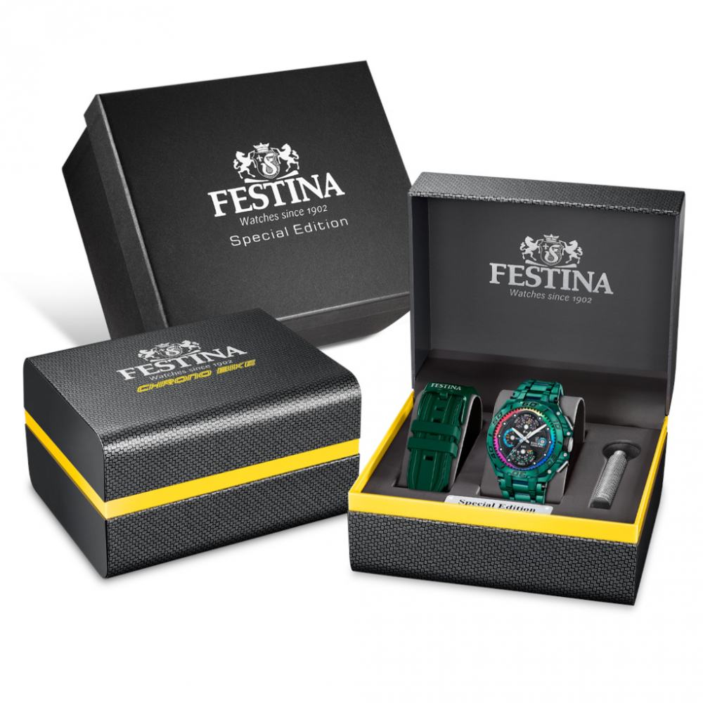 Festina F20761-1 Uhr Chrono Bike 2026 Limited Edition 2xErsatzbänder