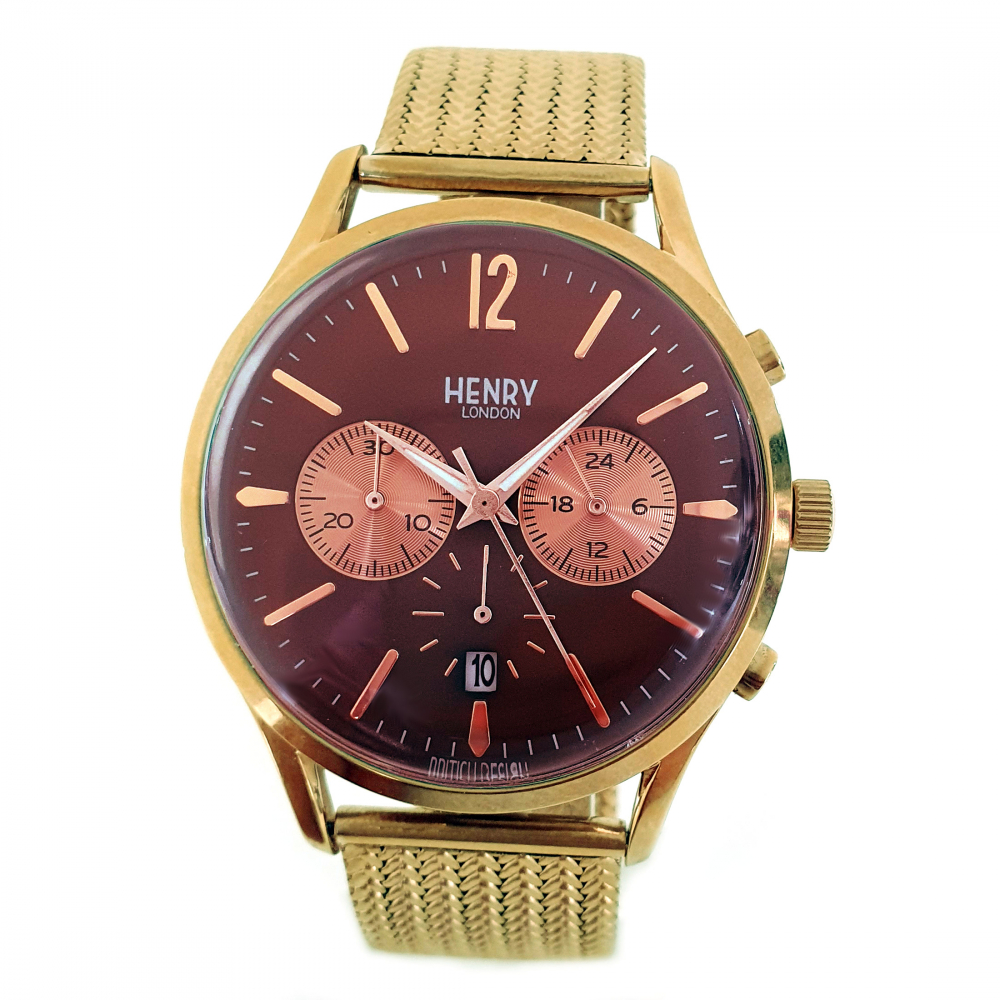 Henry London Armbanduhr Harrow HL41-CS-005657 Goldfarben