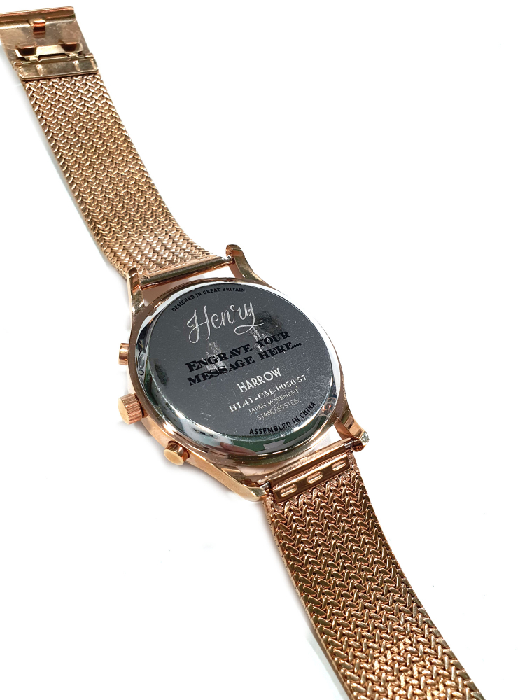 Henry London Armbanduhr Harrow HL41-CS-005657 Goldfarben