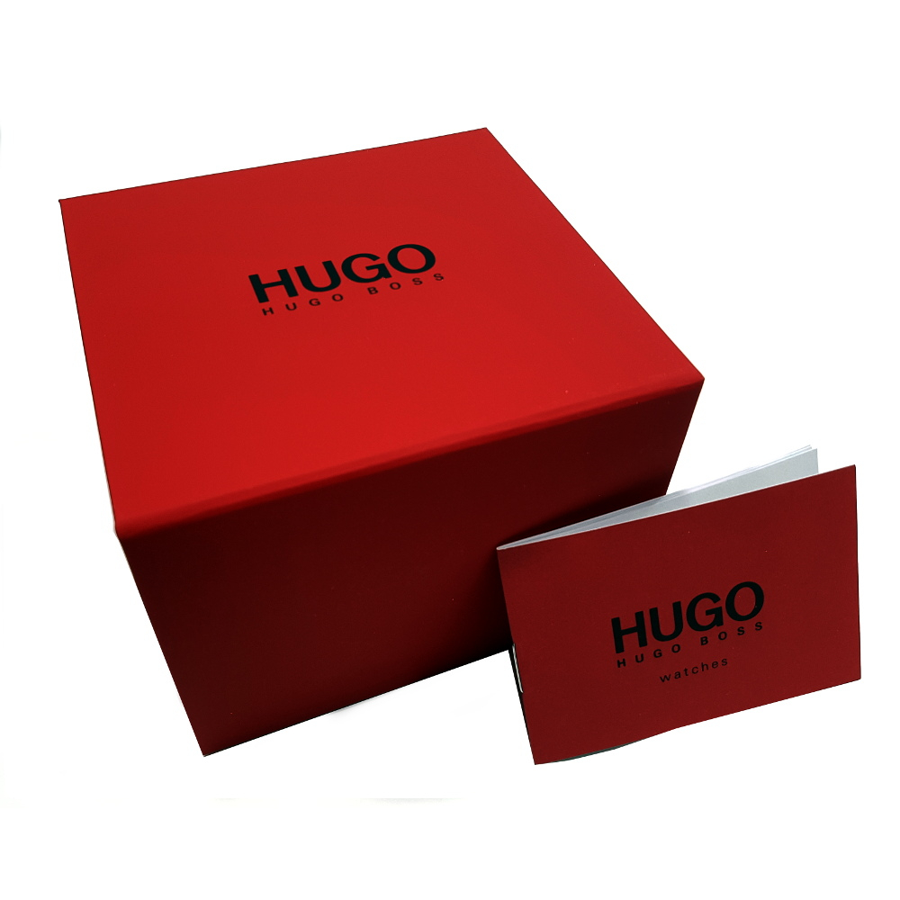 HUGO Herren Armbanduhr 1530191 Skeleton Multifunktion Day-Date, 24h-Anzeige
