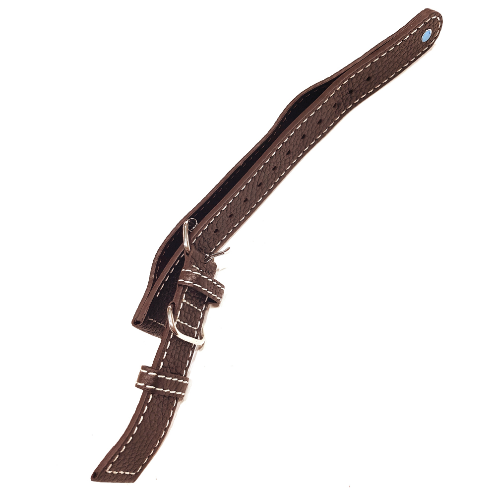 Ingersoll Ersatzband Leder braun mit Narbung Stegbreite 22mm in XL fur Fliegeruhren