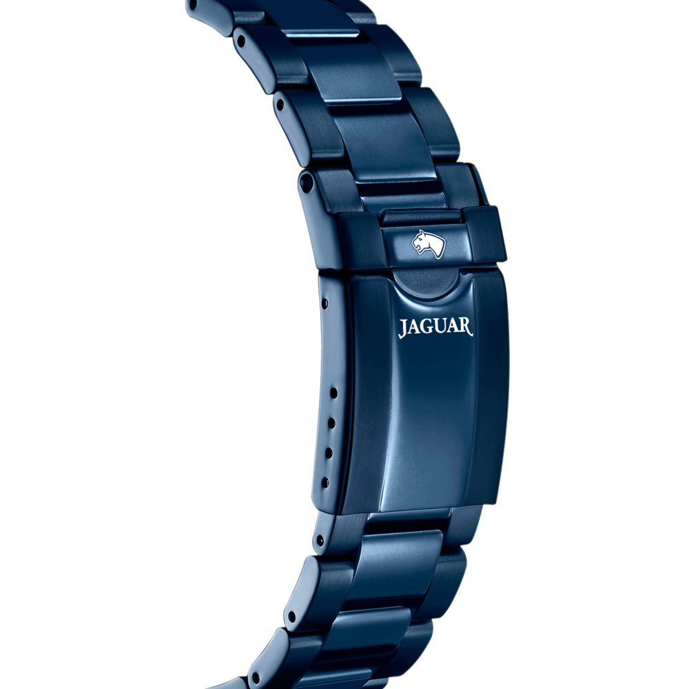 Jaguar Herren Armbanduhr Connected J930-1 Saphirglas 20 ATM 46mm Smartwatch Hybrid, blau