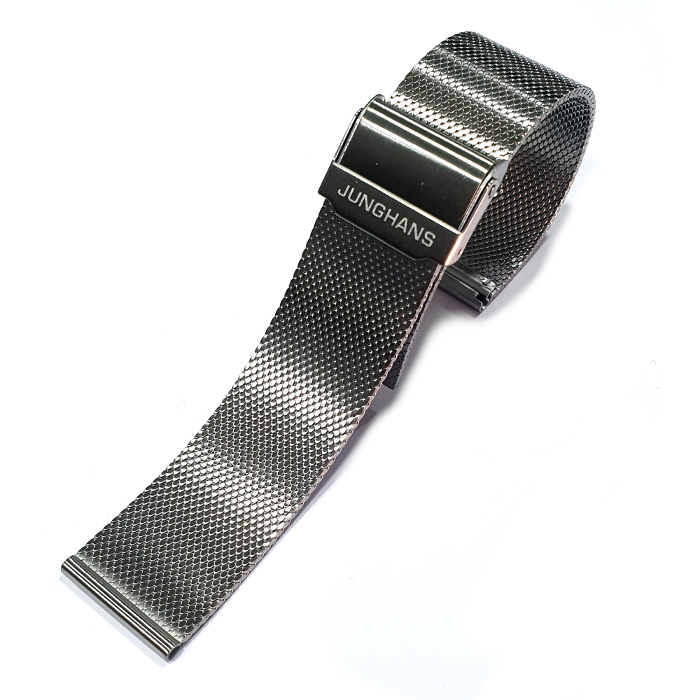 JUNGHANS Ersatzband, Wechselband Milanaise Edelstahl, 21mm,