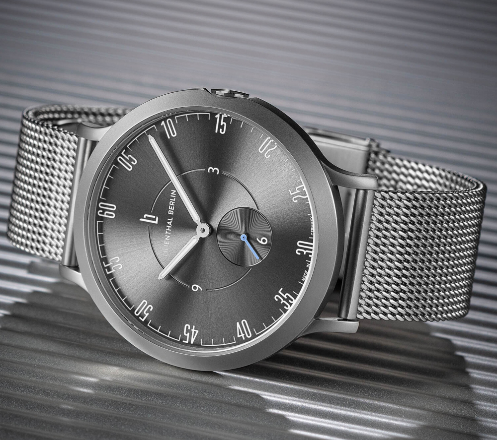 Lilienthal Berlin L01-109-B023A L1 All Silver 42,5mm Mesh-Band Edelstahl