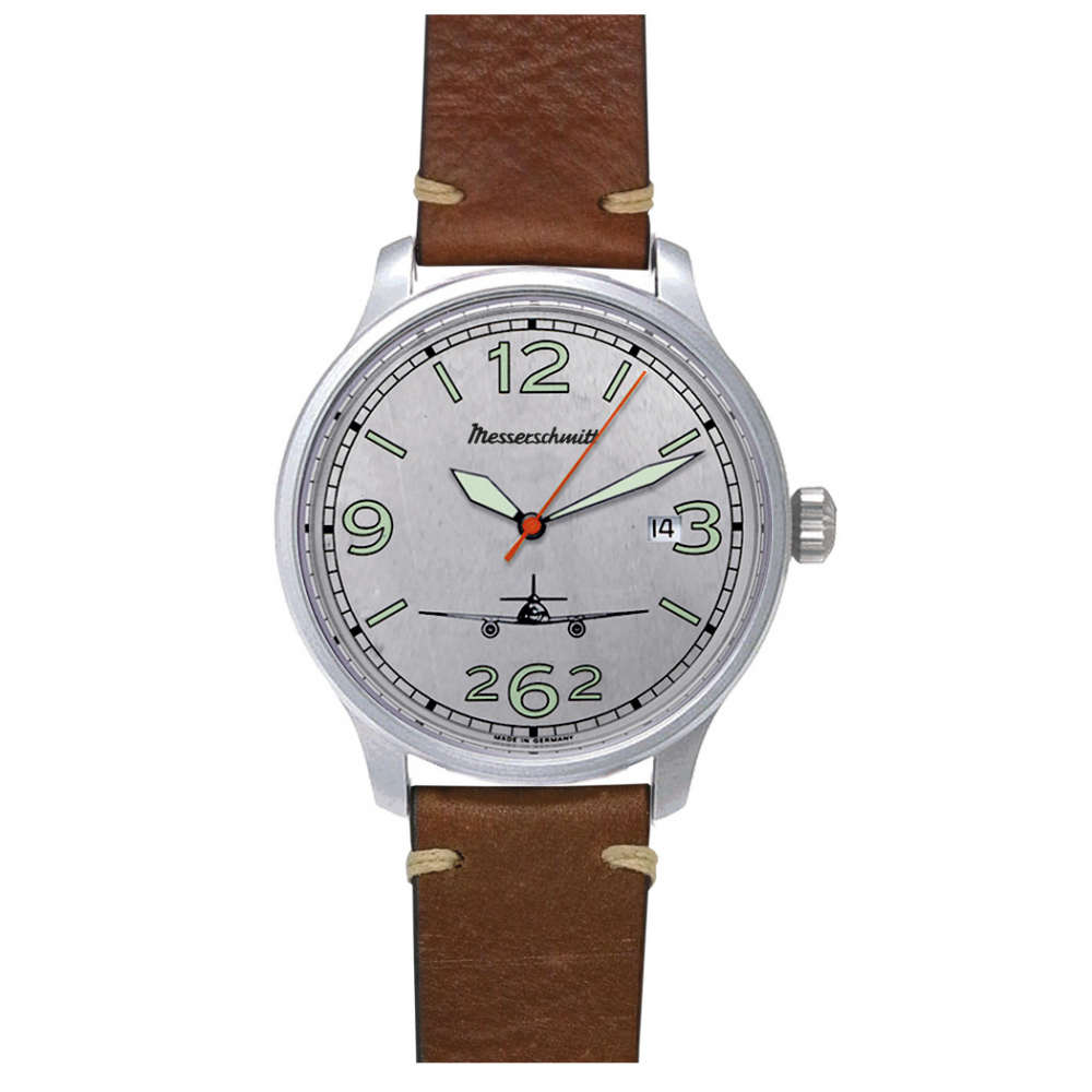 Messerschmitt Herren Armbanduhr ME262-42V Fliegeruhr ME 262 mit Datum