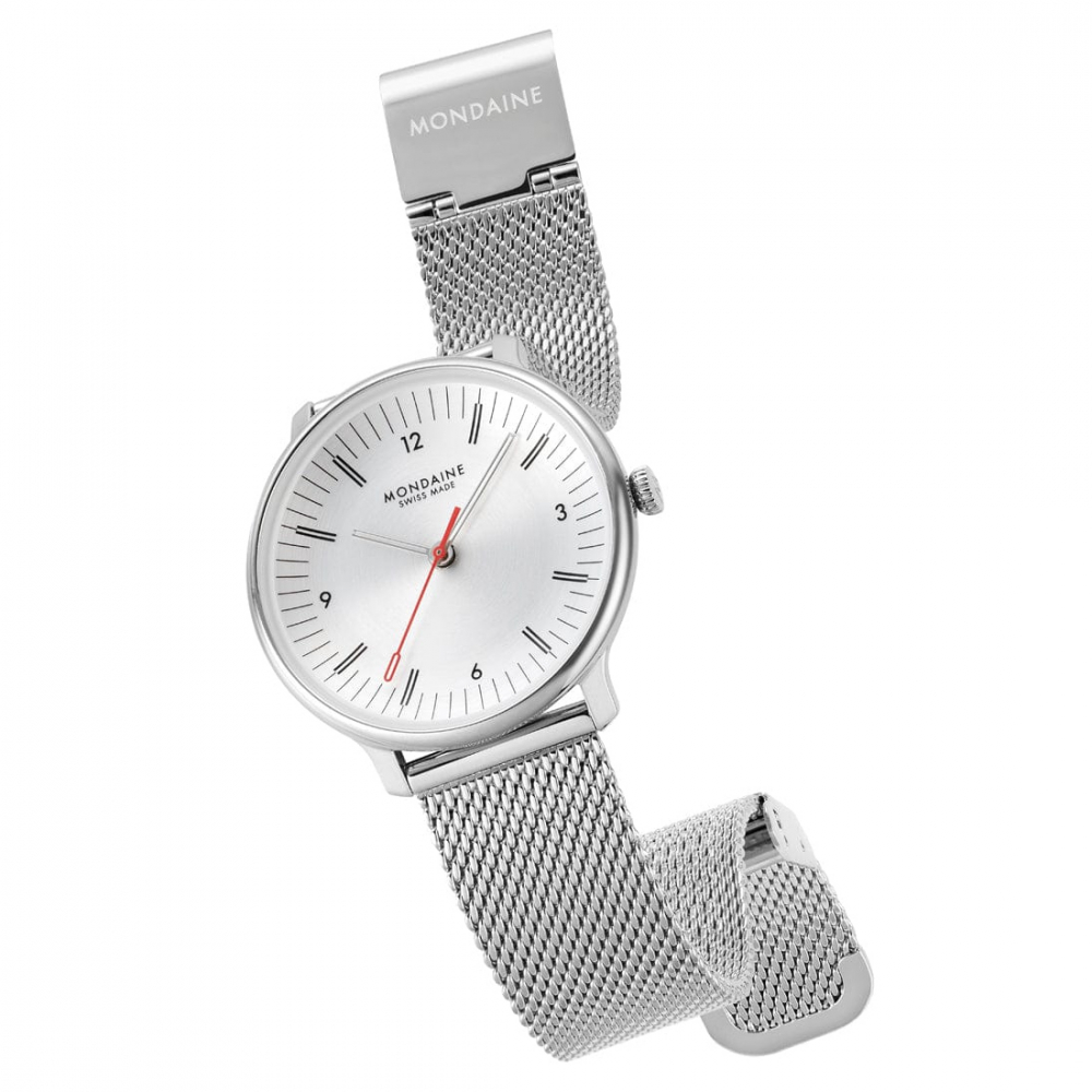 MONDAINE Armbanduhr MLE.33110.SM Doppio Saphirglas, 33mm, Milanaise