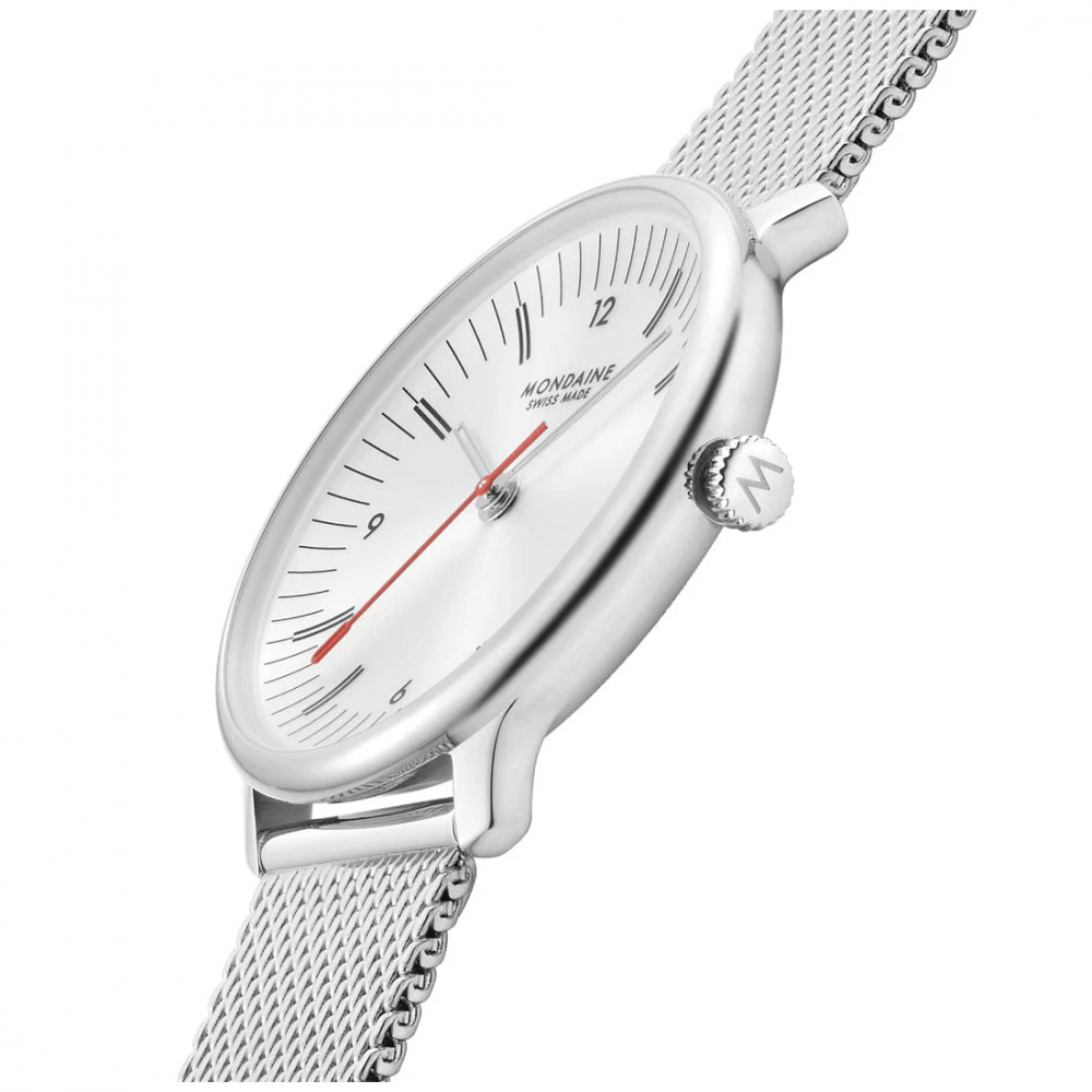 MONDAINE Armbanduhr MLE.33110.SM Doppio Saphirglas, 33mm, Milanaise