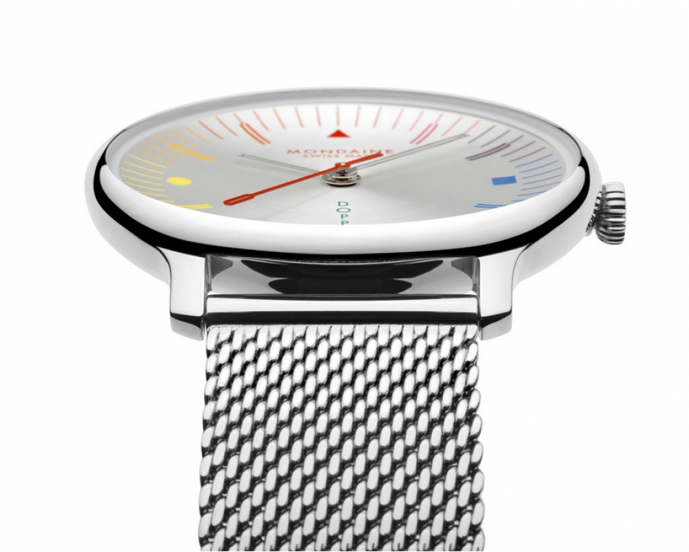 MONDAINE Armbanduhr MLE.33112.SM Doppio Saphirglas, 33mm, Milanaise