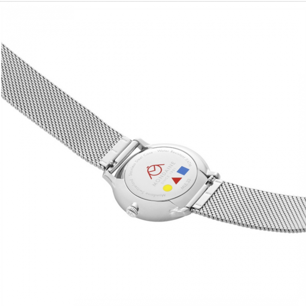 MONDAINE Armbanduhr MLE.33112.SM Doppio Saphirglas, 33mm, Milanaise