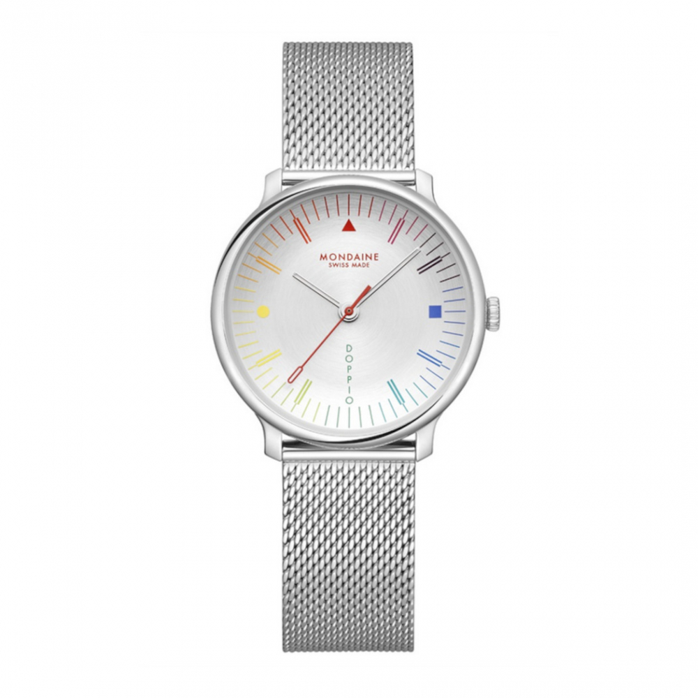 MONDAINE Armbanduhr MLE.33112.SM Doppio Saphirglas, 33mm, Milanaise