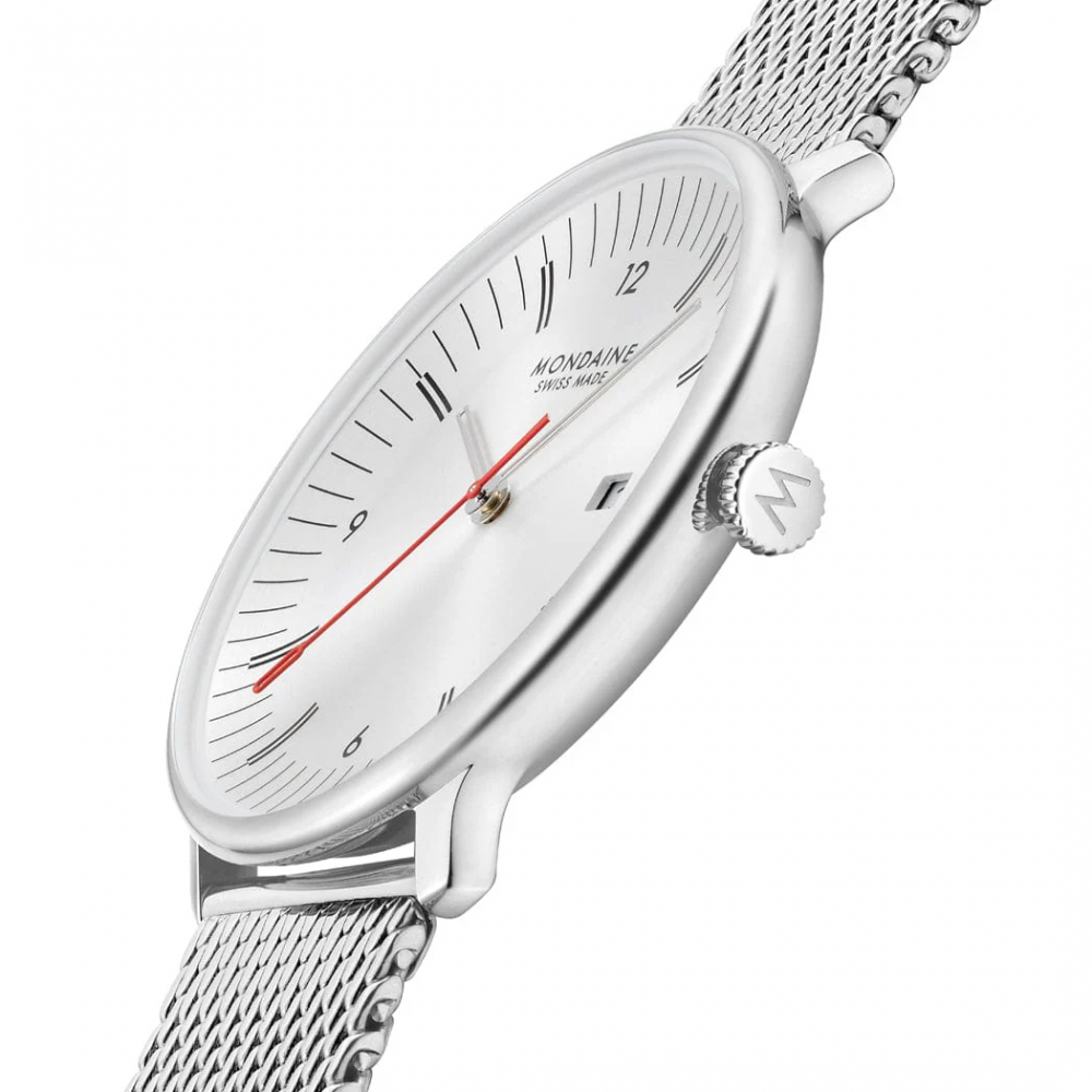 MONDAINE Armbanduhr MLE.41210.SM Doppio Saphirglas, Milanaise, 41mm