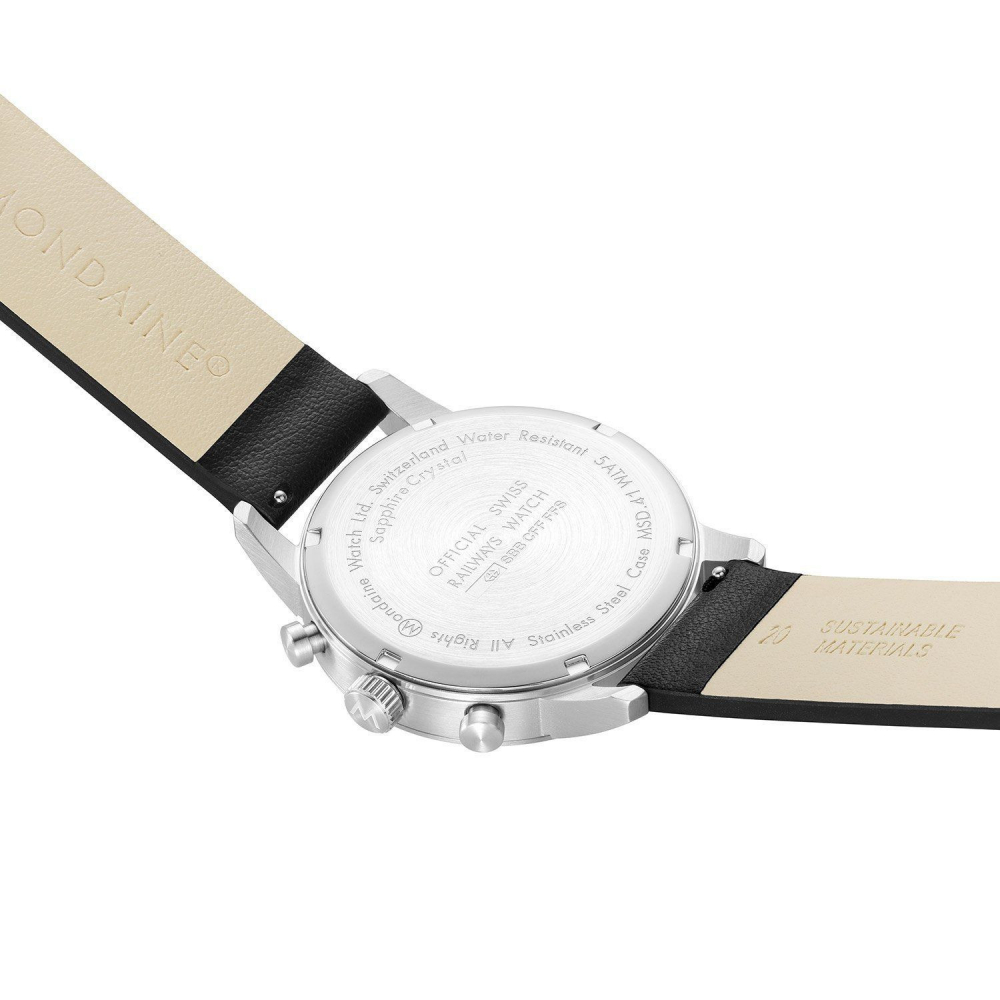Mondaine Herren Armbanduhr Chrono MSD.41411.LBV Saphirglas 41mm