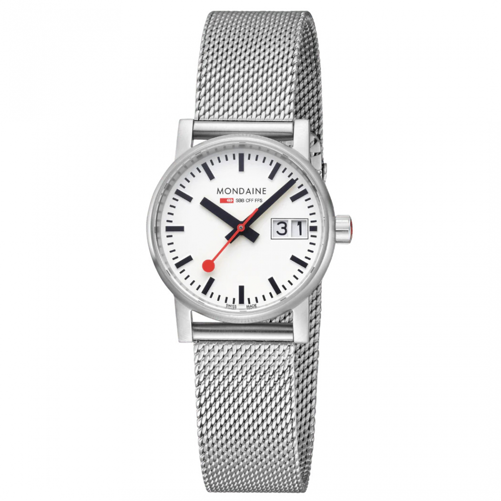 MONDAINE Damen Armbanduhr MSE.30210.SM 30mm Official Swiss Railways evo2 Big Date