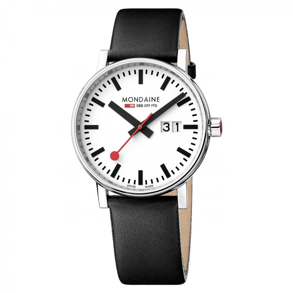 MONDAINE Armbanduhr evo2 Big Date MSE.40210.LBV Saphirglas veganes Traubenleder