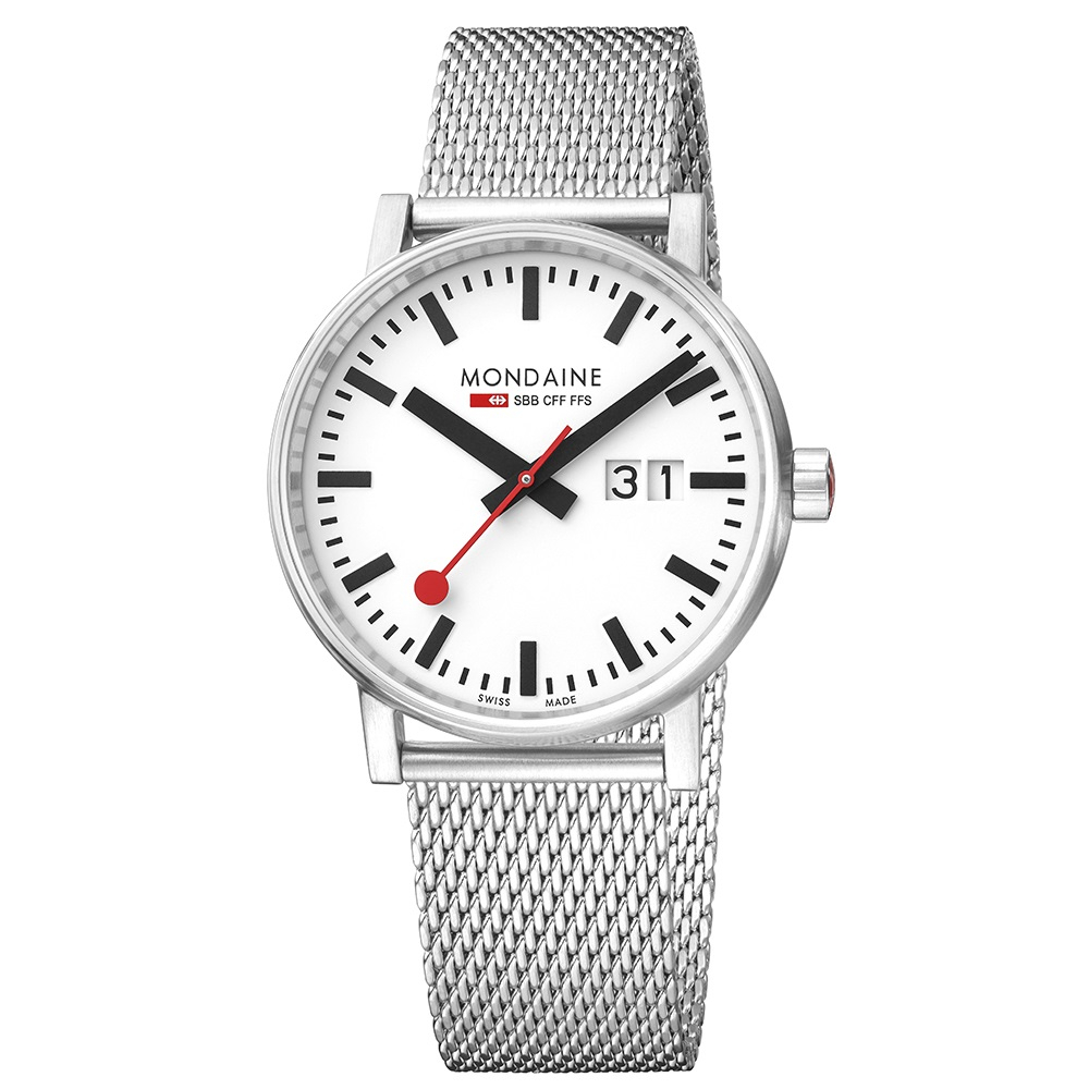 MONDAINE Official Swiss Railways evo2 Big Date MSE.40210.SM Saphirglas 40mm