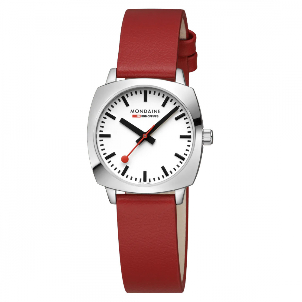 Mondaine Damenuhr MSL.31110.LCV Petite Cushion 31mm Saphirglas