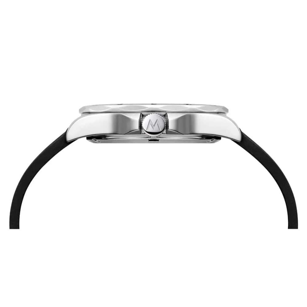MONDAINE Numeri MSN.4211B.RB, 42mm, Saphirglas, BackLight, Silikon