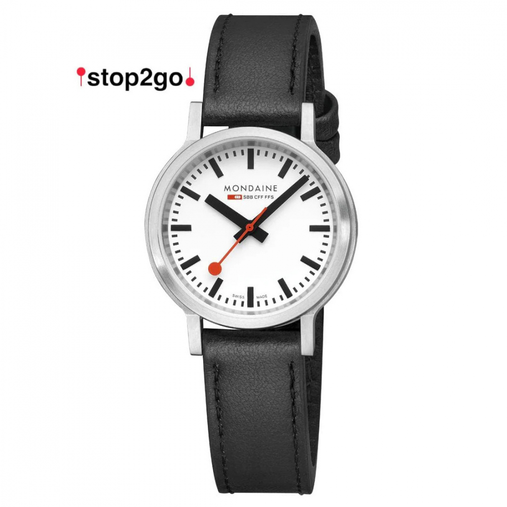MONDAINE MST.3401B.LBV.SET Damenuhr stop2go Saphirglas, 34mm