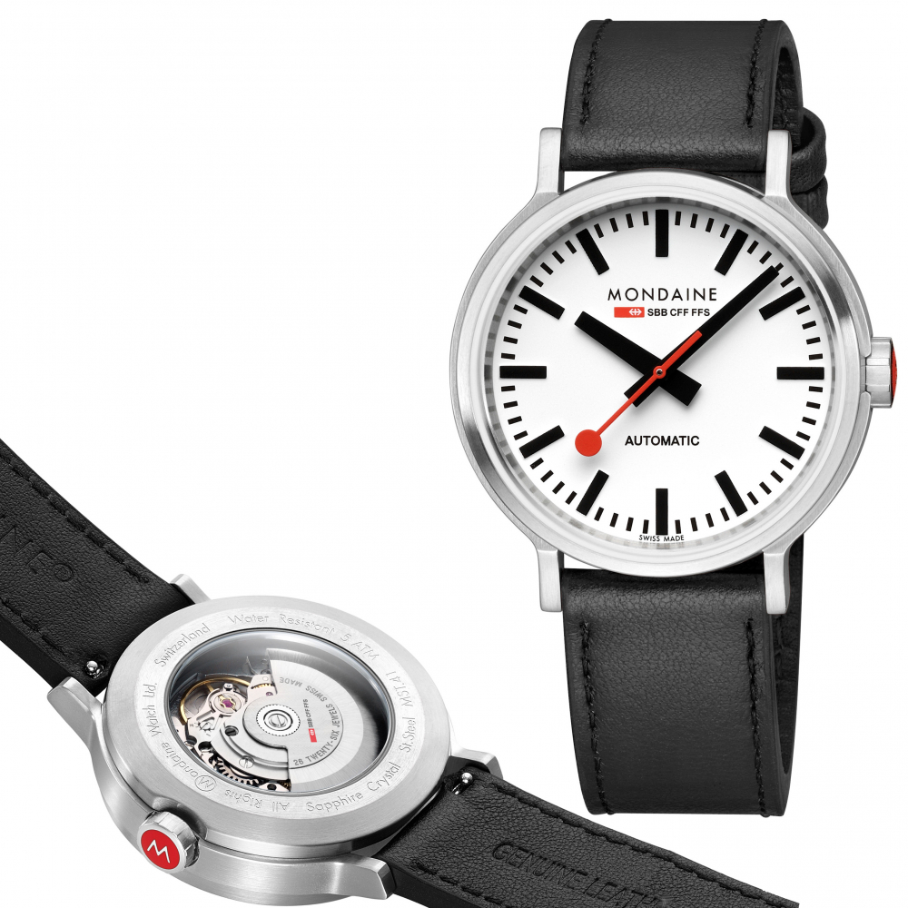 Mondaine Armbanduhr MST.4161B.LB The Original Automatik BackLight, Saphirglas, swiss made