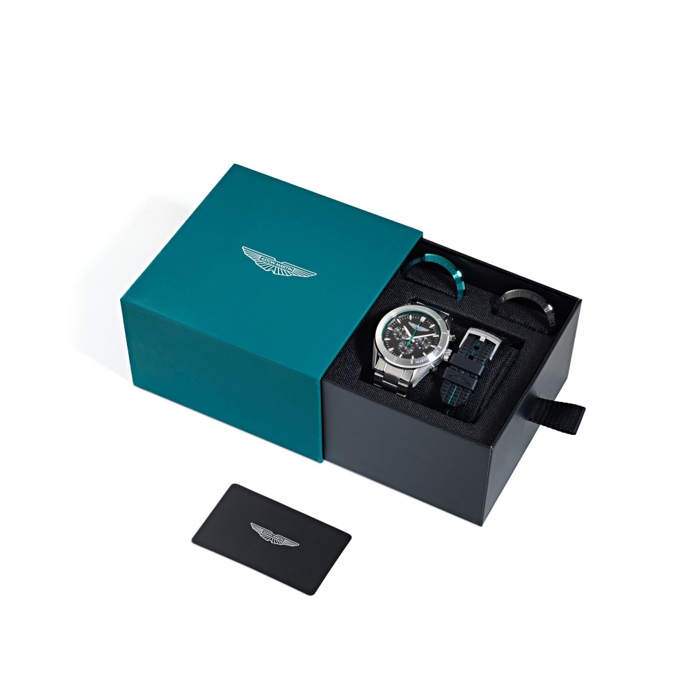 Aston Martin Uhr MTIB1F501 Chrono AML ICON 45mm Ersatzband Ersatzlünetten