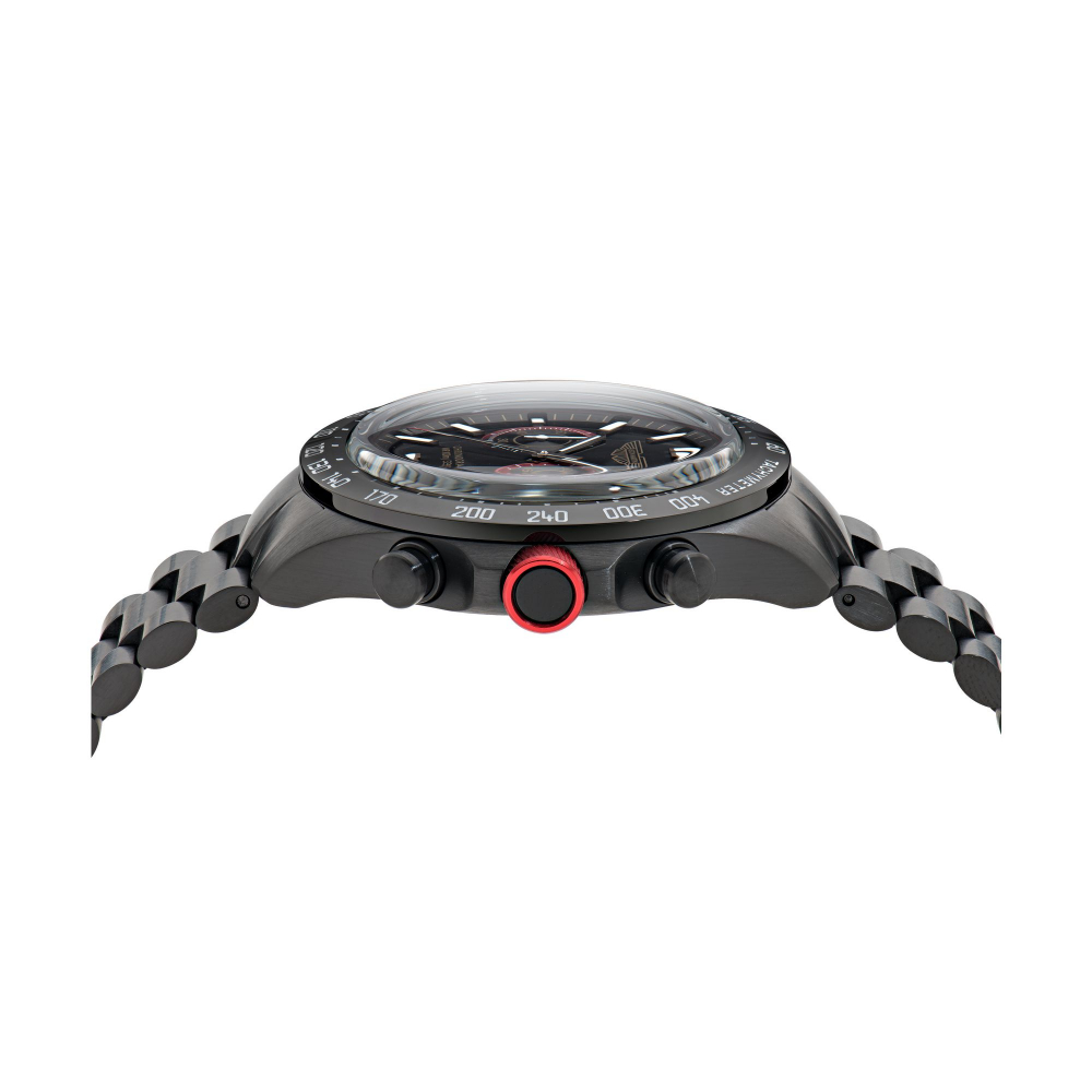 Aston Martin Uhr MTIS1F504 Chrono Schwarz Armbanduhr 44mm Edelstahl