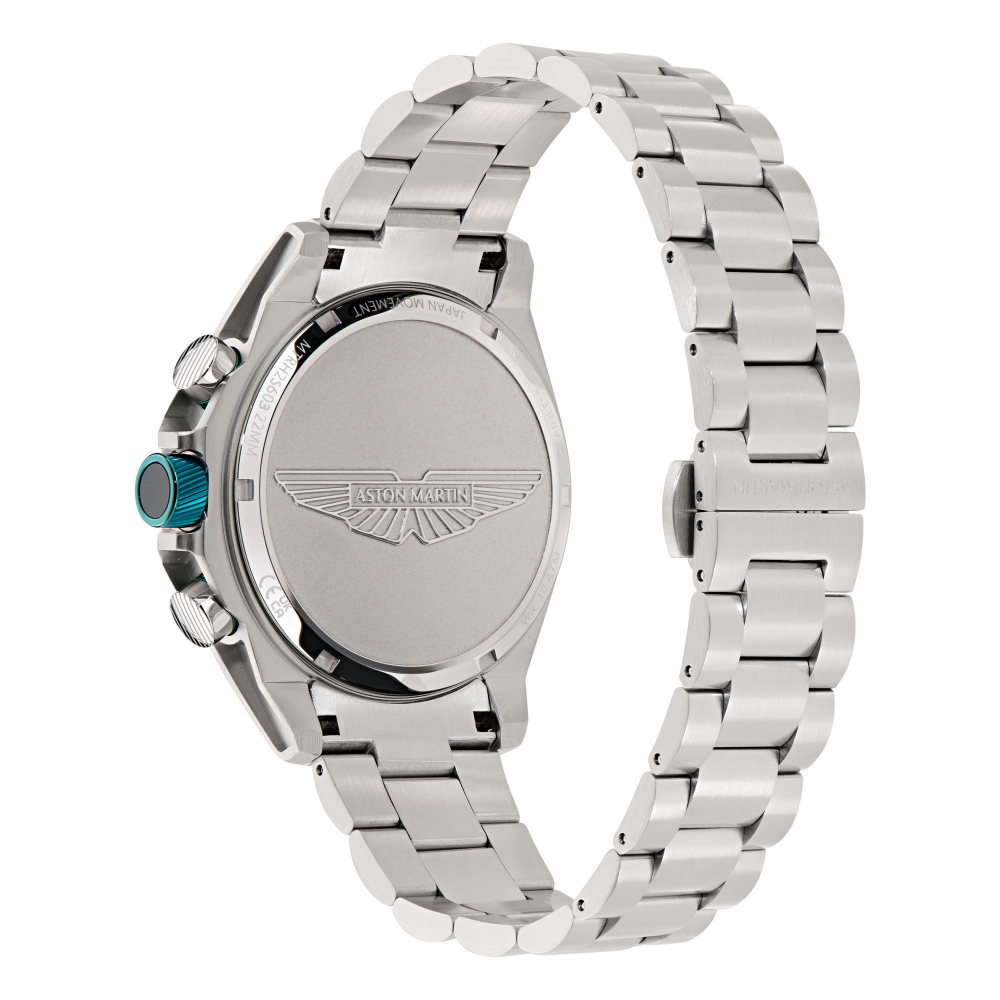 Aston Martin Uhr MTRH2S602 Chrono Grün Armbanduhr 46mm Edelstahl