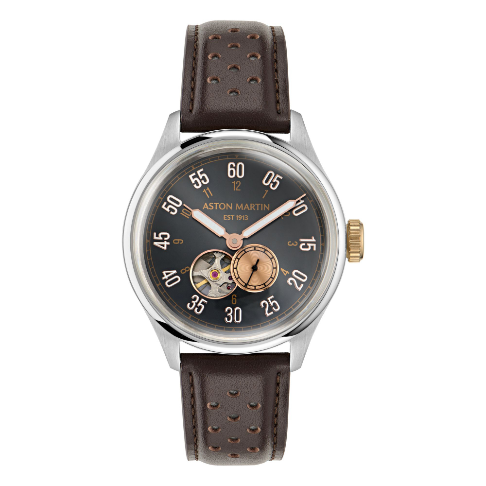 Aston Martin Uhr MTTS1F501 Automatik Leder Armbanduhr 41mm