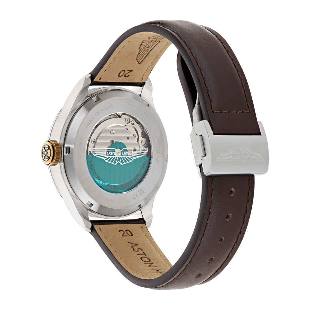 Aston Martin Uhr MTTS1F501 Automatik Leder Armbanduhr 41mm