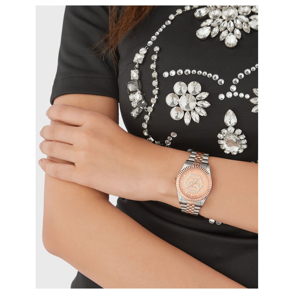 Philipp Plein Damen Armbanduhr PW2BA0423 Date Superlative bicolor