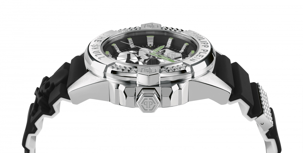 Philipp Plein Herren Armbanduhr PWAAA0121 The Skull bicolor 