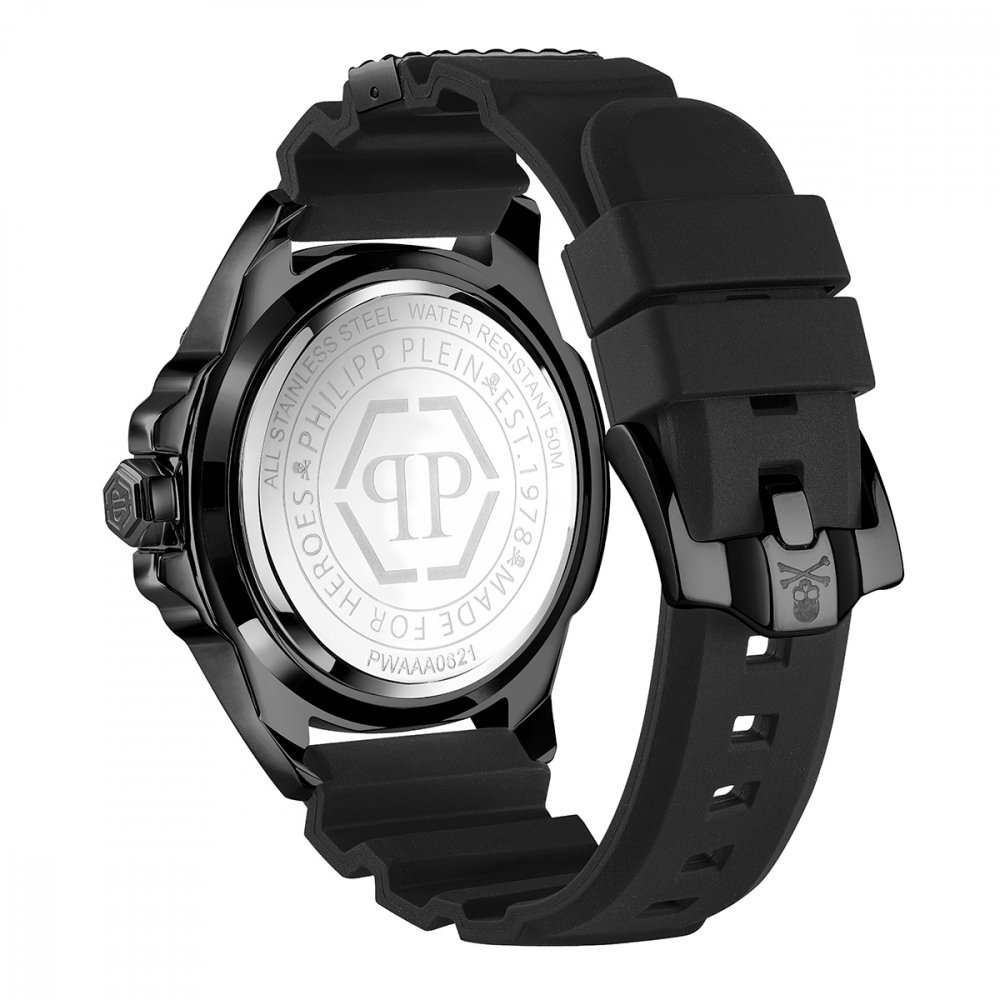Philipp Plein Unisex-Uhr PWAAA0621 The Skull bunt Silikon-Edelstahl