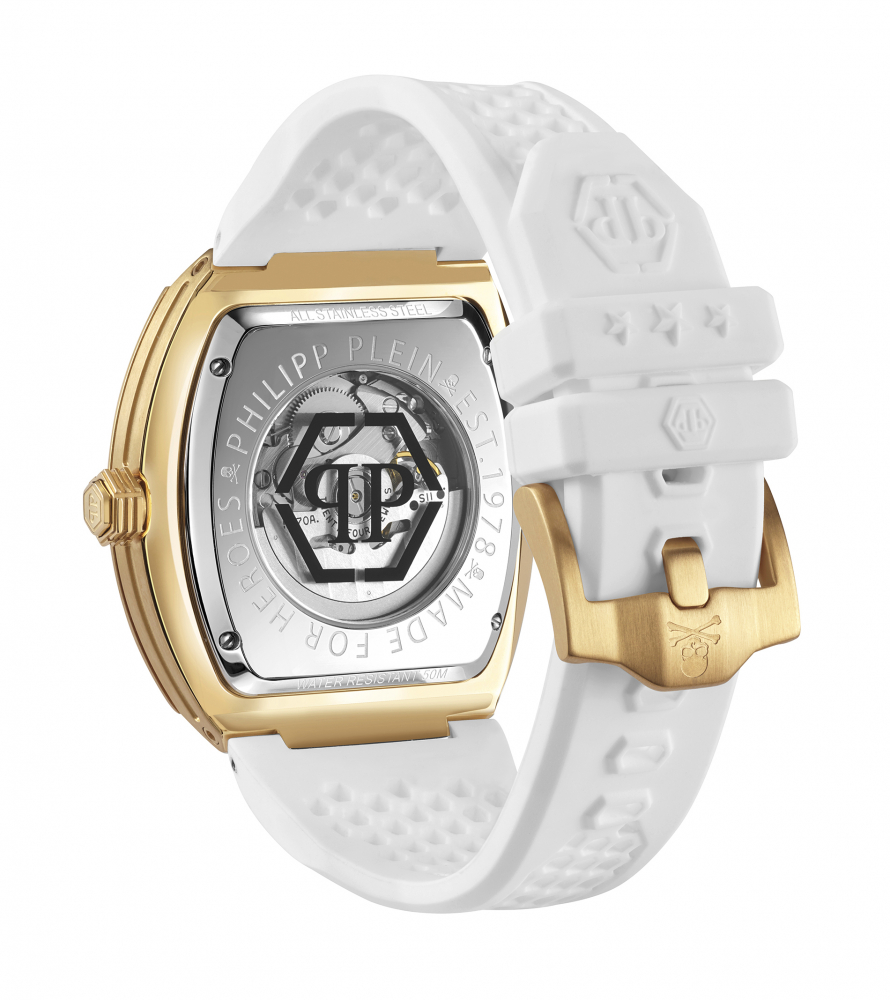 Philipp Plein Herren Armbanduhr PWBAA0421 The Skeleton Automatik 44mm