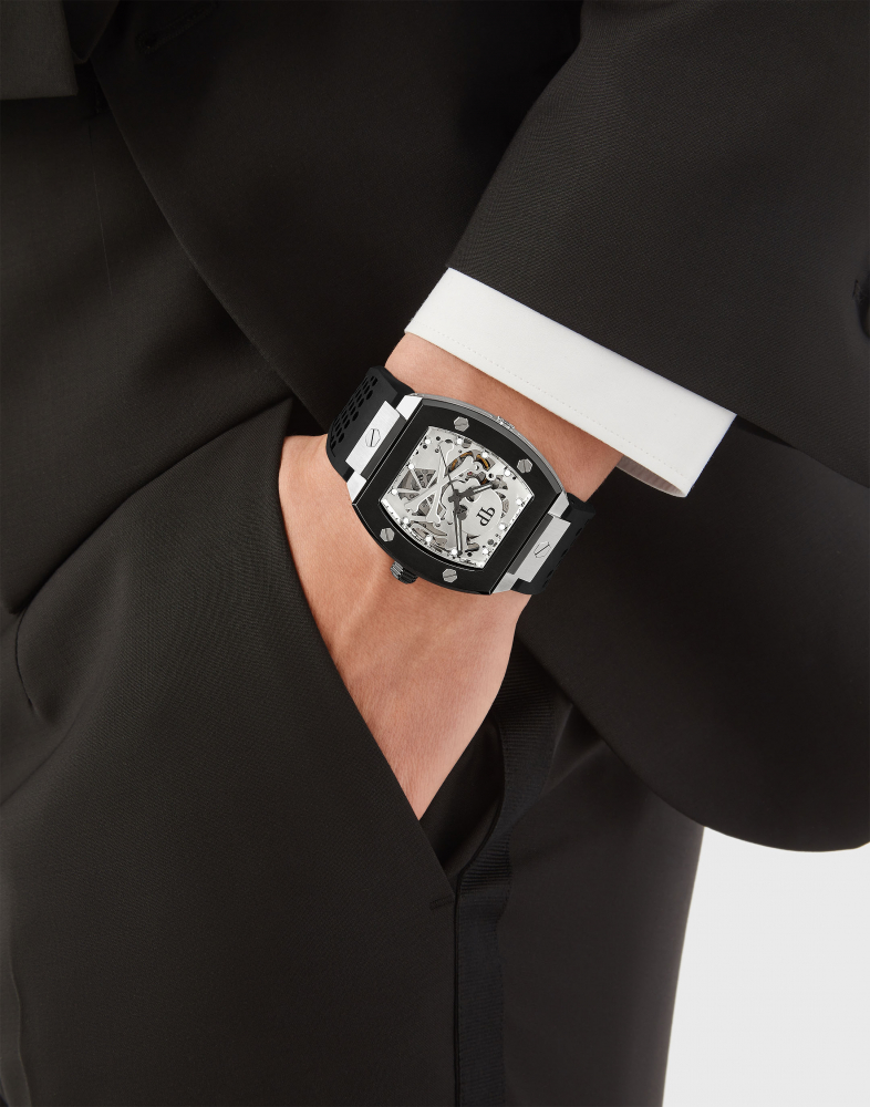 Philipp Plein Herren Armbanduhr PWBAA2023 The Skeleton Automatik 44mm