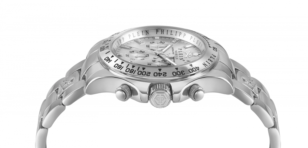 Philipp Plein Herren Armbanduhr Nobile PWCAA0321 Chrono Edelstahl