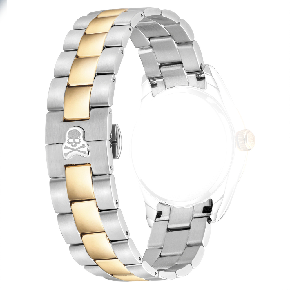 Philipp Plein Ersatzband QUEEN bicolor PWDAA- Serie Edelstahl, Uhrenband