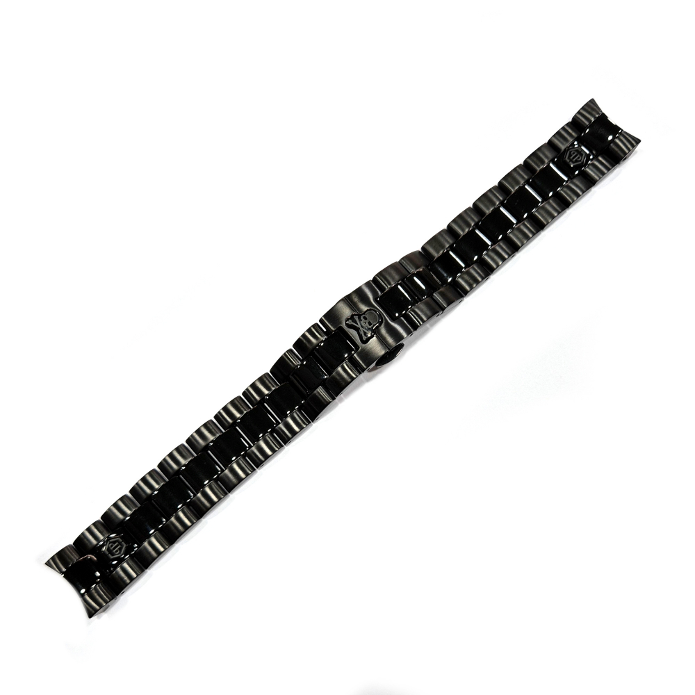 Philipp Plein Ersatzband QUEEN schwarz PWDAA- Serie Edelstahl, Uhrenband
