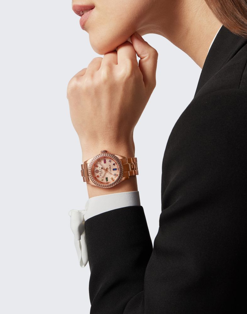 Philipp Plein Damen Armbanduhr PWDAA0821 Queen roségoldfarben