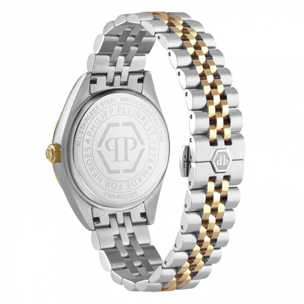Philipp Plein Herren Armbanduhr PWMFA0325 Date Superlative Grün, bicolor