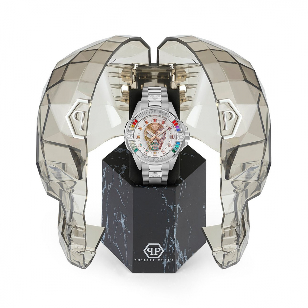 Philipp Plein Unisex Damenuhr Herrenuhr PWNAA0422 The Skull 41mm Edelstahl