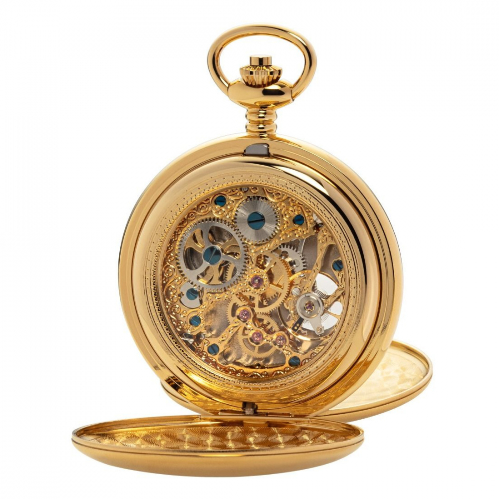 RUHLA 6474-2 Taschenuhr Handaufzug kleine Sekunde mit Kette