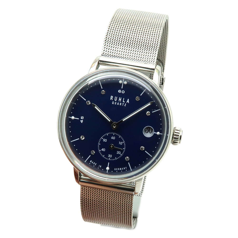 GARDE UMR Ruhla Classic Damen Armbanduhr 76115M Milanaiseband, kleine Sekunde, Datum