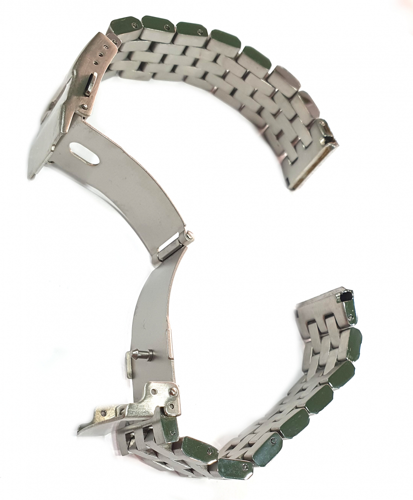 Uhren Ersatzband Wechselband Stegbreite 20mm Edelstahl Gliederarmband