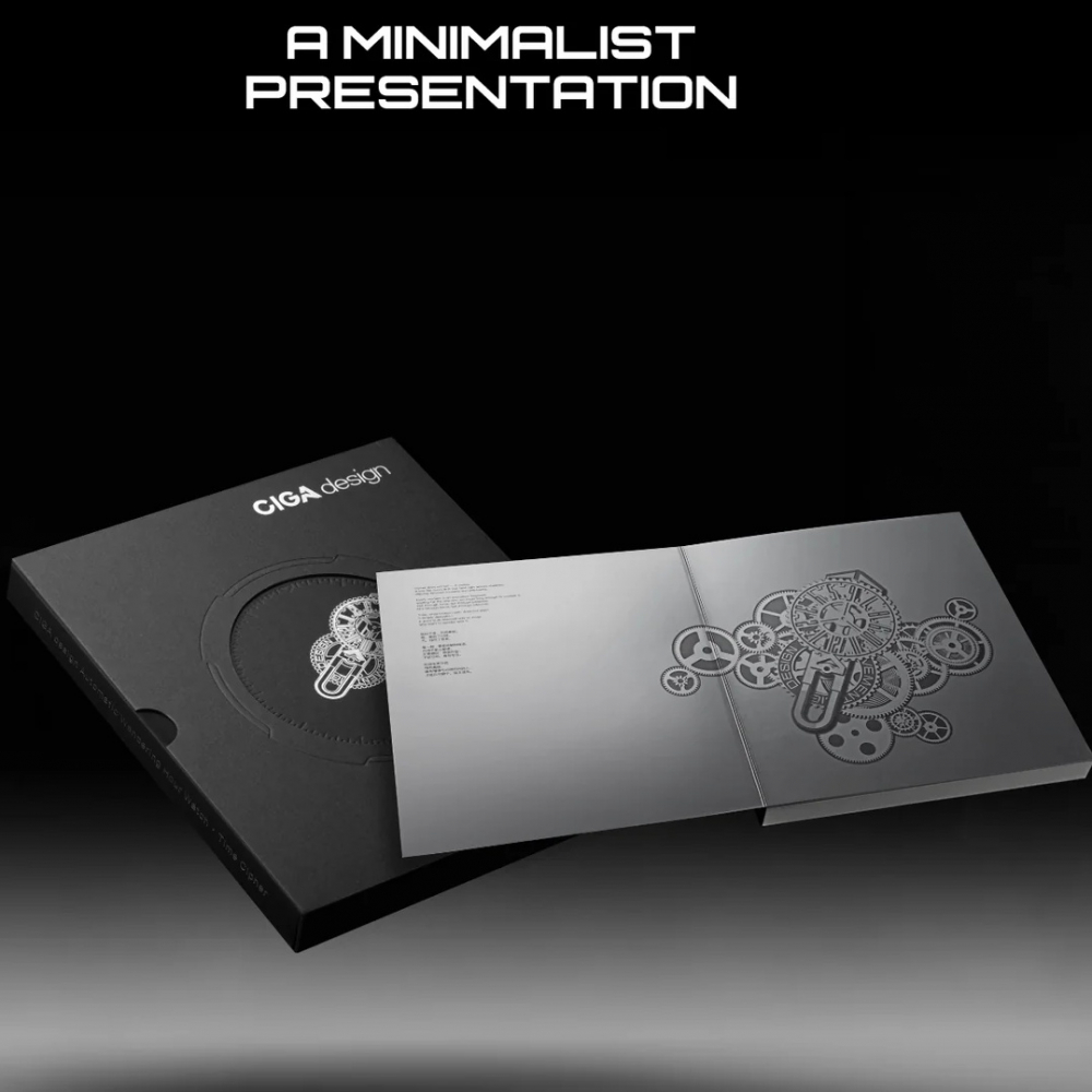 CIGA Design Time Cipher T021-SIGR-6B Automatik Uhr 45mm