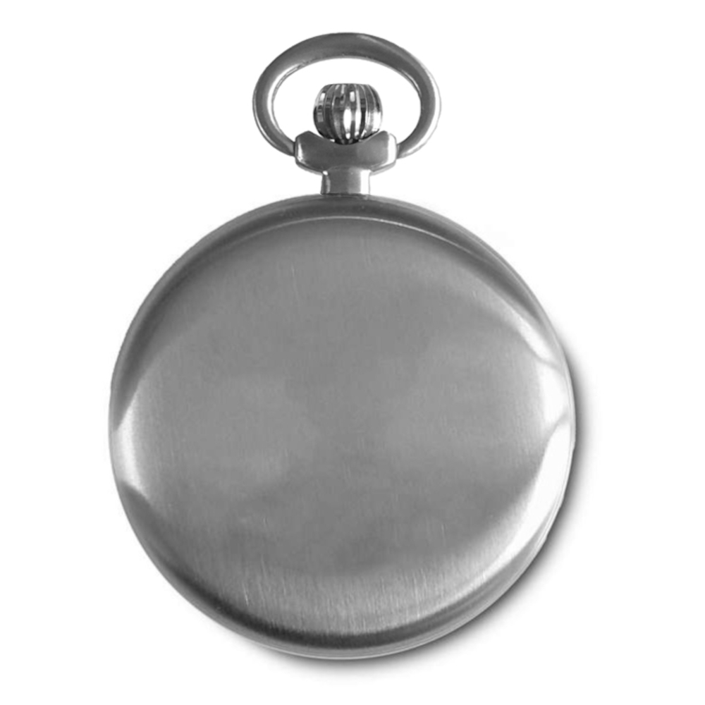 Messerschmitt ME-TAU-2 Taschenuhr mit Kette, Ronda-Werk, Leuchtziffern- und Zeiger