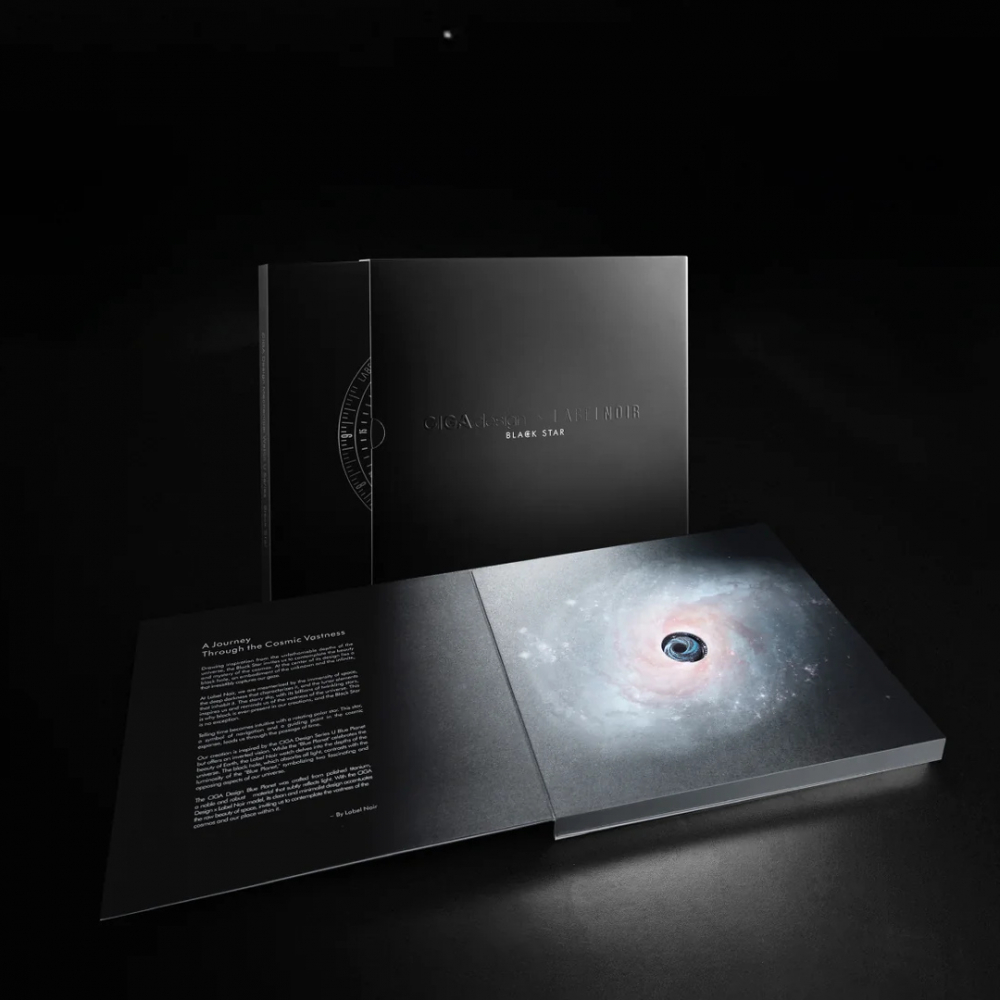 CIGA design U0355-BB01-W6B x Label Noir Automatic Watch Blue Planet II