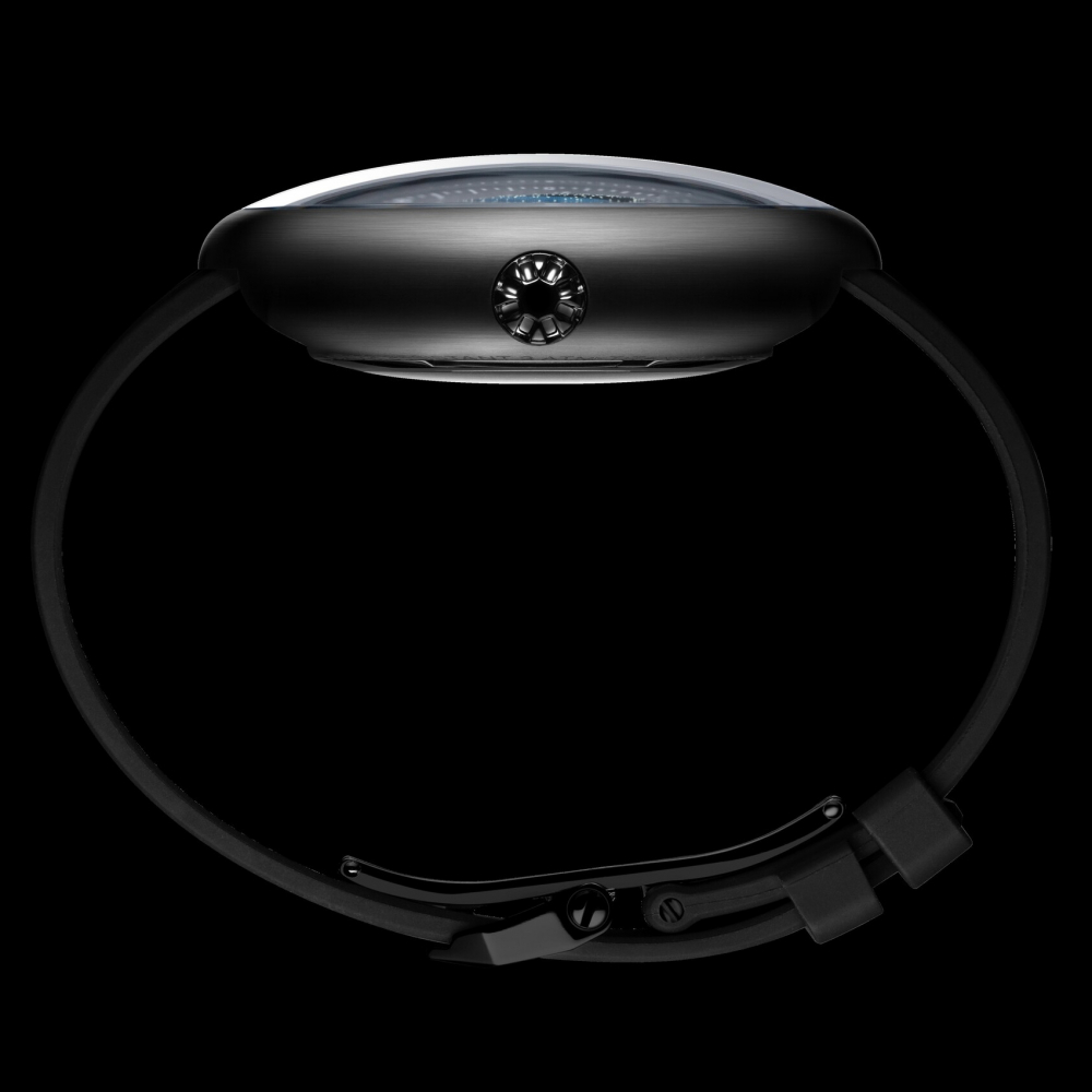 CIGA design U0355-BB01-W6B x Label Noir Automatic Watch Blue Planet II